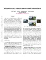 DeepDriving: Learning Affordance for Direct Perception in Autonomous Driving