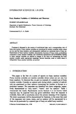 Fuzzy Random Variables—I. Definitions and Theorems