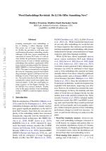 Word Embeddings Revisited: Do LLMs Offer Something New?