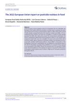 The 2022 European Union report on pesticide residues in food