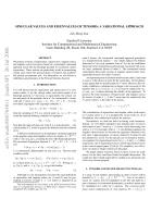 SINGULAR VALUES AND EIGENVALUES OF TENSORS: A VARIATIONAL APPROACH