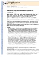 Development of A Promis Item Bank to Measure Pain Interference