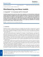 Distributed lag non-linear models