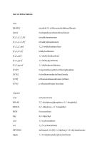 List of Abbreviations