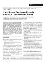 A new Geologic Time Scale, with special reference to Precambrian and Neogene