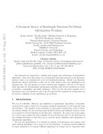 A Literature Survey of Benchmark Functions For Global Optimization Problems