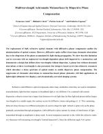 Multiwavelength Achromatic Metasurfaces by Dispersive Phase Compensation