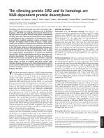 The silencing protein SIR2 and its homologs are NAD-dependent protein deacetylases