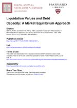 Asset Sales and Debt Capacity