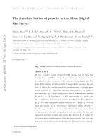 The size distribution of galaxies in the Sloan Digital Sky Survey