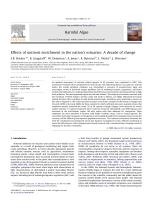 Effects of nutrient enrichment in the nation's estuaries: A decade of change