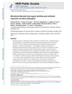 Microbiota-liberated host sugars facilitate post-antibiotic expansion of enteric pathogens