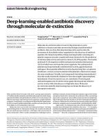 Deep-learning-enabled antibiotic discovery through molecular de-extinction
