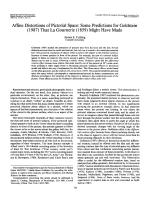 Affine Distortions of Pictorial Space: Some Predictions for Goldstein (1987) That La Gournerie (1859) Might Have Made