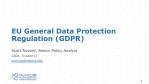 EU General Data Protection Regulation (GDPR)