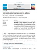 Nanotechnology-enhanced fiber-reinforced polymer composites: Recent advancements on processing techniques and applications
