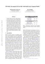 DTS-SQL: Decomposed Text-to-SQL with Small Large Language Models