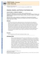 Attention, Intention, and Priority in the Parietal Lobe