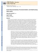 Social Disconnectedness, Perceived Isolation, and Health among Older Adults
