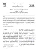 Thermal remote sensing of urban climates