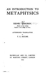 AN INTRODUCTION TO METAPHYSICS