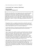 The Agile Supply Chain : Competing in Volatile Markets