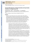 Genome-Wide Detection of Single Nucleotide and Copy Number Variations of a Single Human Cell