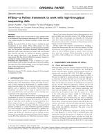HTSeq—a Python framework to work with high-throughput sequencing data