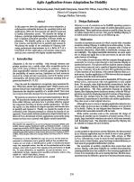 Agile Application-Aware Adaptation for Mobility