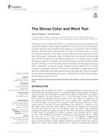 The Stroop Color and Word Test