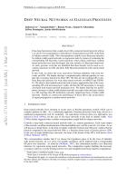 Deep Neural Networks as Gaussian Processes