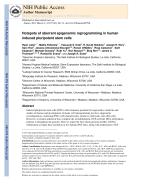 Hotspots of aberrant epigenomic reprogramming in human induced pluripotent stem cells