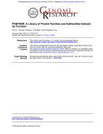 PANTHER: A Library of Protein Families and Subfamilies Indexed by Function