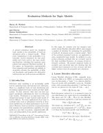 Evaluation Methods for Topic Models