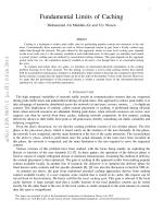 Fundamental Limits of Caching