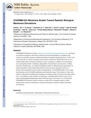 CHARMM-GUI Membrane Builder Toward Realistic Biological Membrane Simulations