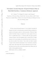 Viscoelastic Acoustic Response of Layered Polymer Films at Fluid-Solid Interfaces: Continuum Mechanics Approach