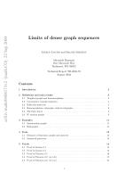 Limits of dense graph sequences