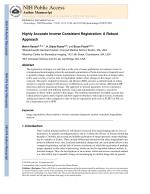 Highly Accurate Inverse Consistent Registration: A Robust Approach