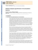 Palladium-Catalyzed Ligand-Directed C–H Functionalization Reactions