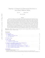 Adapting to Unknown Low-Dimensional Structures in Score-Based Diffusion Models