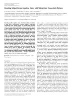 Decoding Subject-Driven Cognitive States with Whole-Brain Connectivity Patterns
