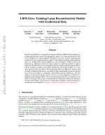 LRM-Zero: Training Large Reconstruction Models with Synthesized Data