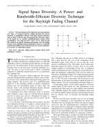 Signal Space Diversity: A Power- and Bandwidth-Efficient Diversity Technique for the Rayleigh Fading Channel