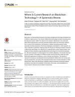 Where Is Current Research on Blockchain Technology?—A Systematic Review