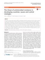 The threat of antimicrobial resistance in developing countries: causes and control strategies