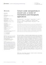 Cerium oxide nanoparticles in wound care: a review of mechanisms and therapeutic applications