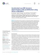Accelerated cryo-EM structure determination with parallelisation using GPUs in RELION-2