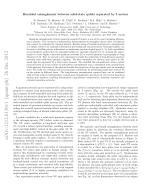 Heralded entanglement between solid-state qubits separated by 3 meters