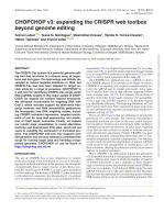 CHOPCHOP v3: expanding the CRISPR web toolbox beyond genome editing